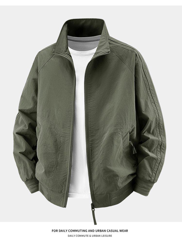 2026 Men's Spring & Autumn Stand Collar Jacket: Sport, Casual, Business, Outdoor M-5XL