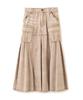 AVIREX DENIM MERMAID CARGO SKIRT Women's Denim Skirt Long Cargo Mermaid Maxi Flare Size S 050 Brown 783-6116605