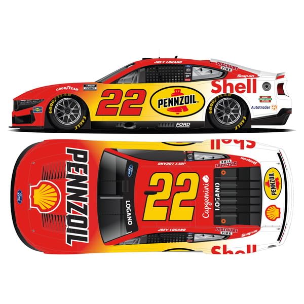 

Kyosho Lionel Racing NASCAR CUP Cup SHELL PENNZOIL SPECIAL 2025 Ford Mustang Joey Logano Finished Model LR324106 (NASCAR Series) 1/64 - #22
