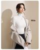 Women's Gray Winter High-Neck Base Layer Shirt - Thick, Warm, Stylish Plus Velvet Inner Wear