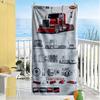 Peterbilt Heavy Trucks Personalized Text Beach Towel Super Soft Microfiber Quickdry Fabric Perfect for Traveling Yoga Camping and Swimming