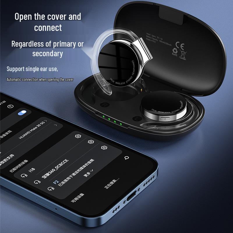 F2 TWS Sports Ear-Hook Bluetooth 5.2 Earphones, Noise Cancelling, Low Latency