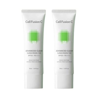 Fortschrittliche Klare Sonnencreme 50ml × 2 (Täglicher Talgkontroll-Primer, Poren- und Textur-verfeinernde Sonnencreme)