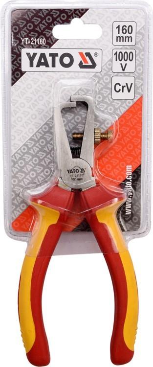 WIRE STRIPPER PLIERS 160MM VDE YT-21160 YATO