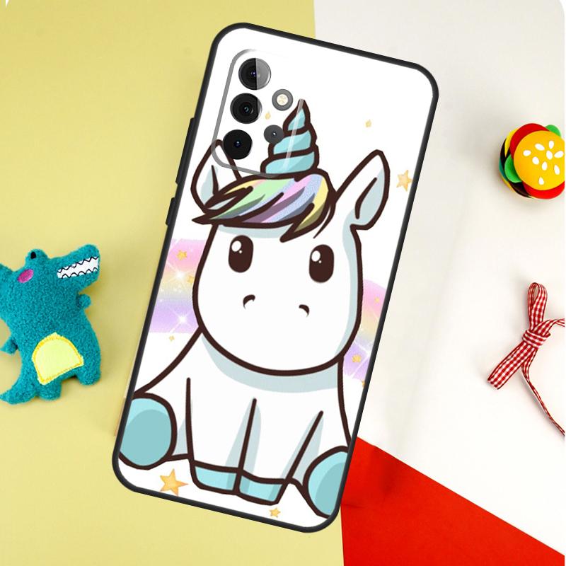 Süßes Regenbogen-Einhorn Für Samsung Galaxy A22 A32 A52 A54 A34 A14 A55 A35 A15 A53 A33 A13 A05 A06 A16 Handyhülle