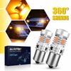 2Pcs 1156 BAU15S PY21W LED Amber Yellow Canbus Error Free BA15S P21W 7506 LED Bulb Turn Signal Light 12V No Hyper Flash