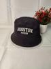 Letter embroidered bucket hat cotton hat men's and women's outdoor fashion casual versatile sunscreen visor trendy brand