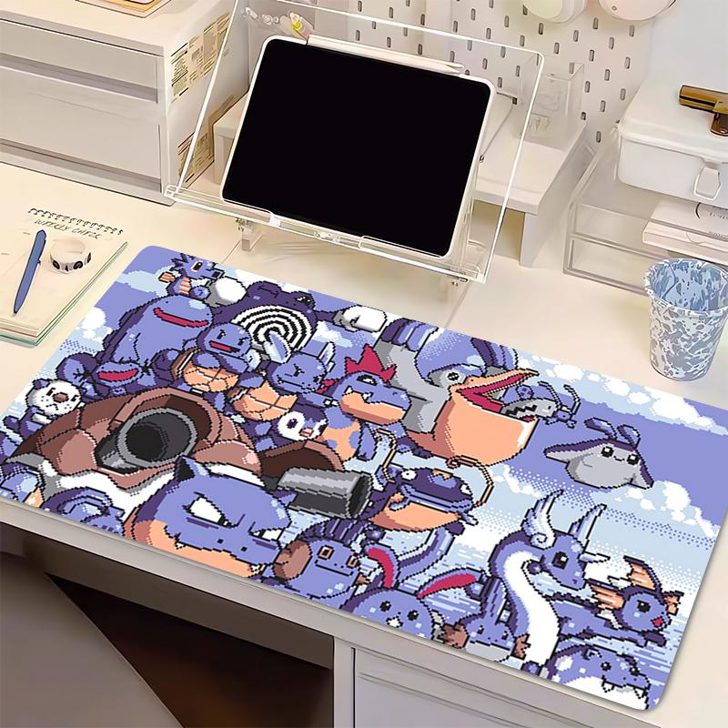 Anime Computer Mouse Pad Game MousePads Gaming PPokemon Squirtle Mousepad Soft Desk HighQuality MausePad Keyboard Mouse Carpet