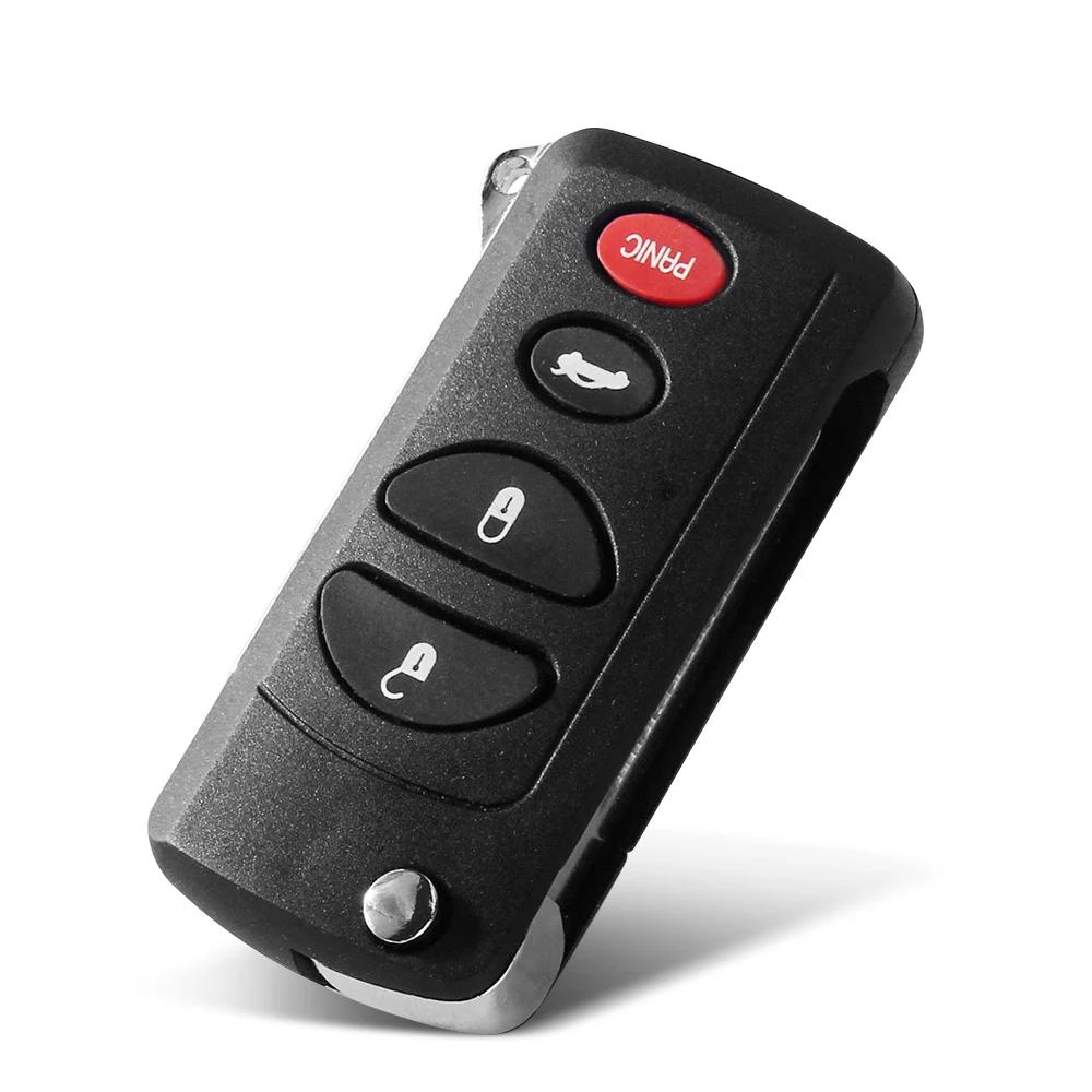 3/4 Buttons Modified Flip Car Remote Key Shell Case For Jeep Liberty For Dodge Stratus Viper Chrysler Sebring Concorde