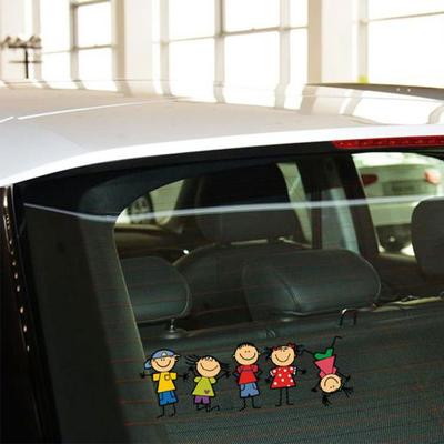 Divertente cartone animato per bambini adesivo per auto ragazzo ragazza finestra parete corpo decalcomania car styling decor
