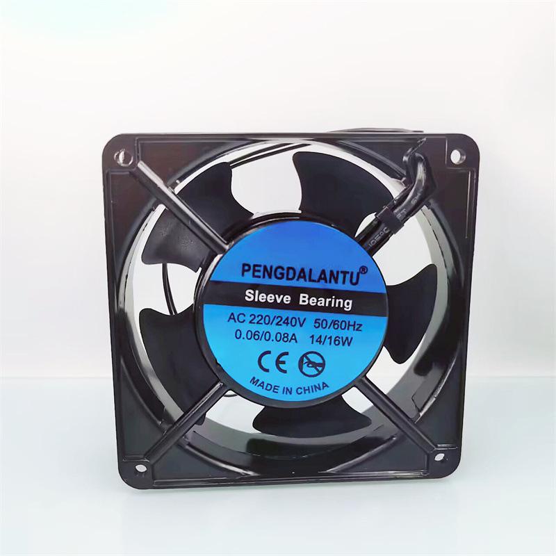 12025/12038 220V Axial Fan, Oil-Impregnated Double Ball Bearing, 12CM Chassis Cabinet Cooler