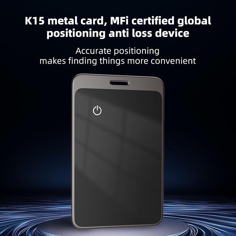 Smart Anti-Lost Tag Portable GPS Tracker Card Finder Wallet Keys Pocket Locator for IOS and Android with Tempered Glass Mirror