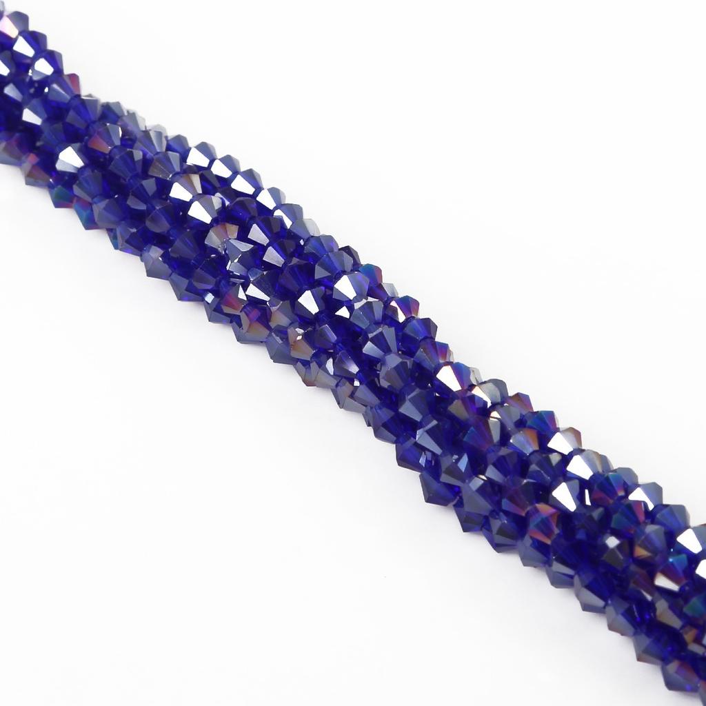 4mm Faceted Rhombus Crystal Beads Glass Beads DIY Handmade Beads Loose Beads Material Hair Jewelry Accessories Beads for Jewelry Making