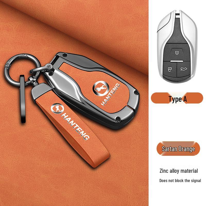 Hanteng X7S/X5 Car Key Case 2018: High-End Metal Key Cover & Remote Control Shell with Buckle