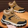 High-Top Cotton Hiking Shoes for Men Waterproof Outdoor Shoes Non-Slip Trekking Shoes Climbing Travel Shoe Warm Off-Road Hombre