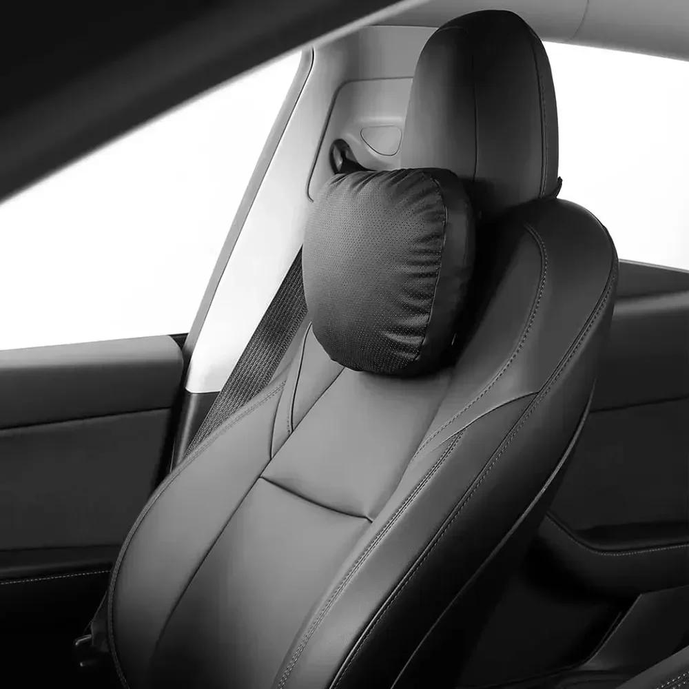 Suede Comfortable Headrest Neck Pillow For Tesla Highland Model 3/Y Model S Model X Accessories Car Neck Pillow for Traveling