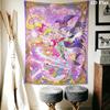 Pretty Cure Wall Tapestry Aesthetic Wall Hanging Printed Fabric Blanket Decorative Tapestries for Bedroom Living Room Home Decor