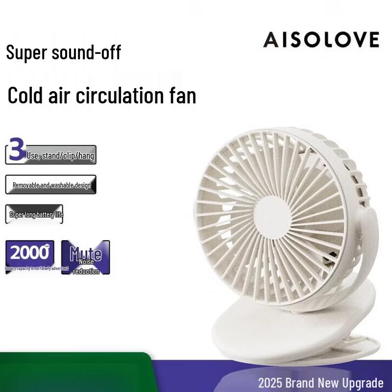 Suoluo F3 Portable USB Clip Fan