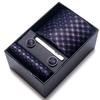 Cravatta Uomo Sposo Matrimonio Compleanno Regalo Per Ragazzi alla Moda Formale Casual Cravatta Asciugamano da Taschino Set Scatola Regalo