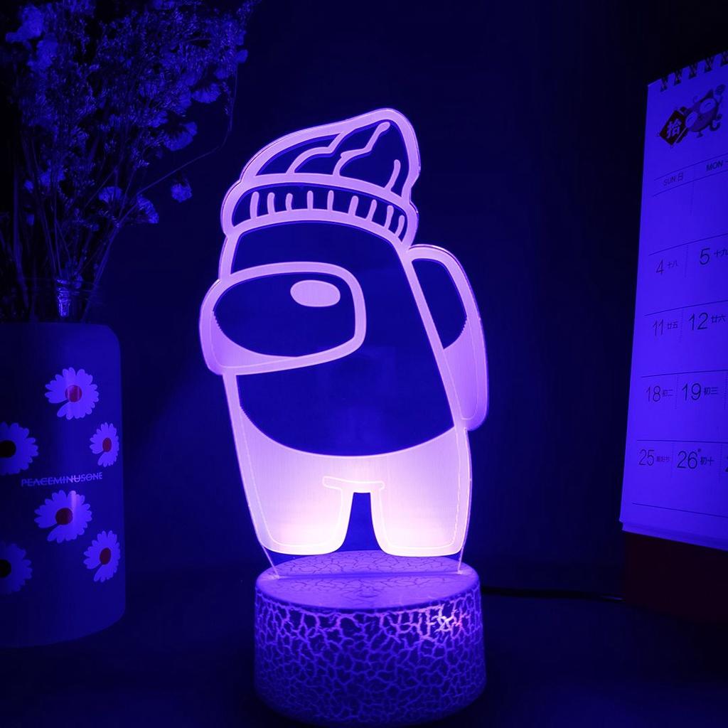 Impostor Light Night 3d Illusion Led Bedside Lamp Xmas Gift Decor Home