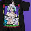 Cyberpunk Edgerunners T-Shirt, Anime Neon Grafik-T-Shirt, Futuristisches Streetwear-Shirt, Otaku Geschenk, Sci-Fi Anime Kleidung