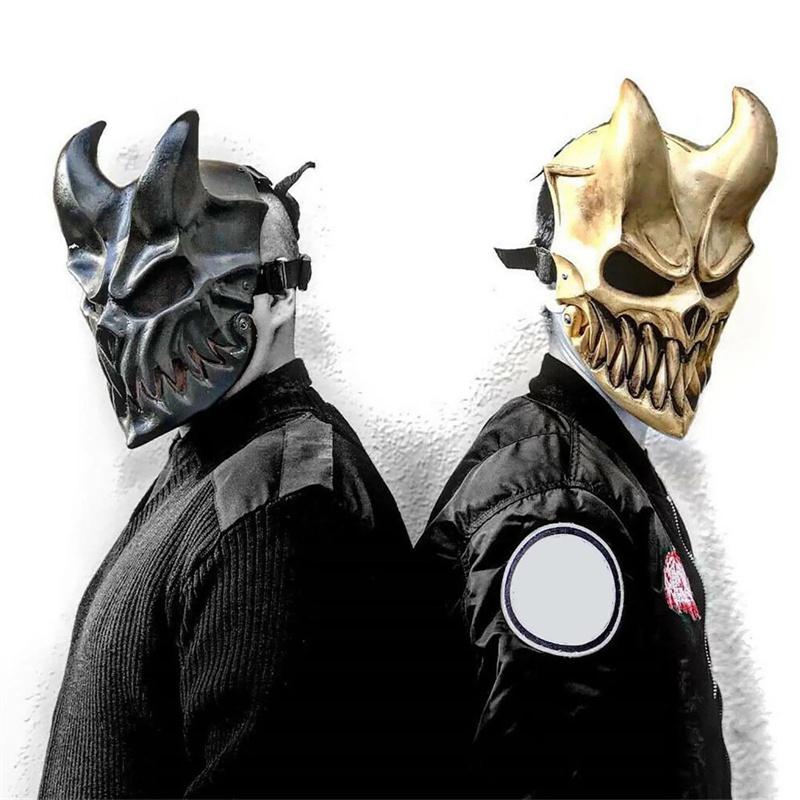 Maschera di Halloween 2024 Nuova Maschera Cosplay di Halloween Maschera Slaughter Darkness Maschera di Moda Spaventosa Maschera in Lattice Accessorio per Feste