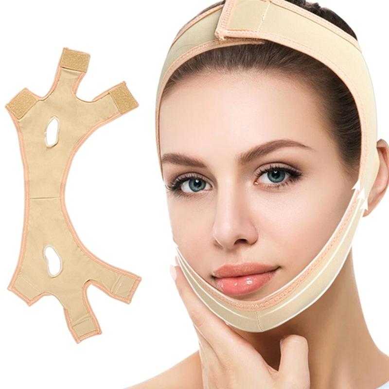 V Line Lifting Mask Chin Strap for Sleeping Face Lifting Belt V Shape Slimming Face Mask Double Chin Reducer for Womens