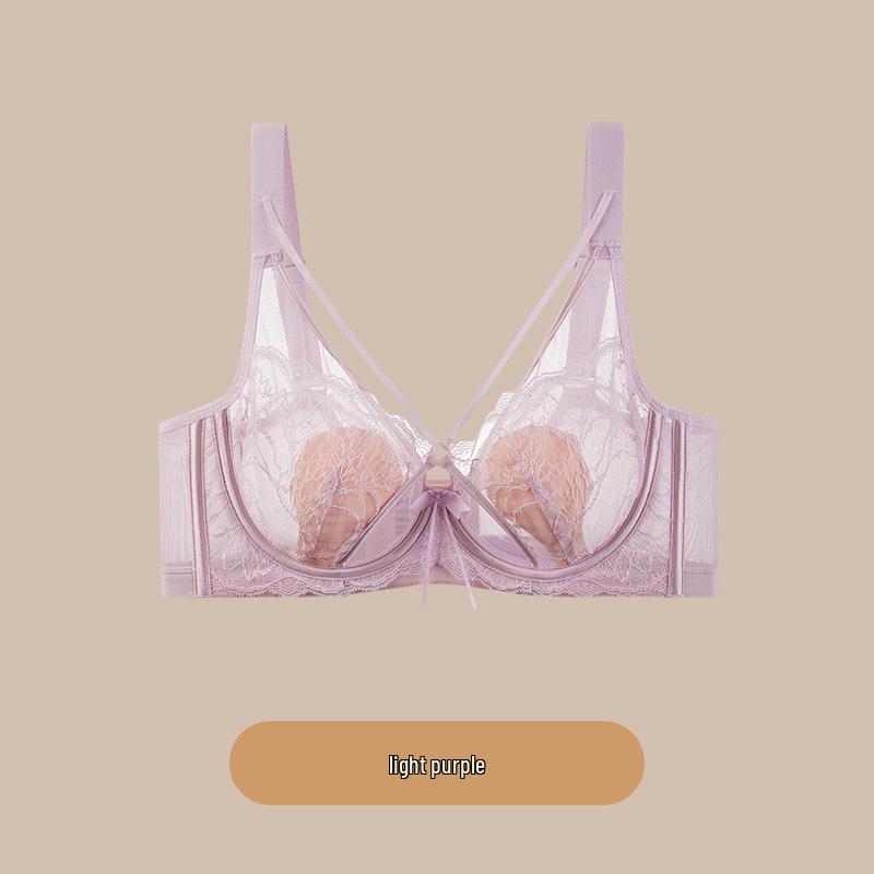 

French Lace Bunny Ear Push-Up Bra: Anti-Sag, Side Support, for a Smaller Bust Appearance. 36/80 BCD