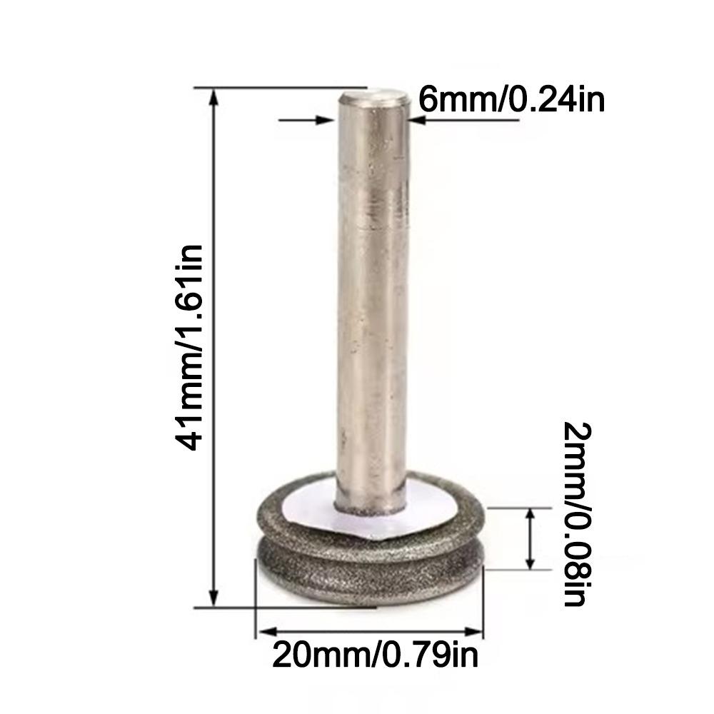 

2-12mm Concave Diamond Polishing Wheel Sharpening Rotary Grinding Tool Grit 150 2mm