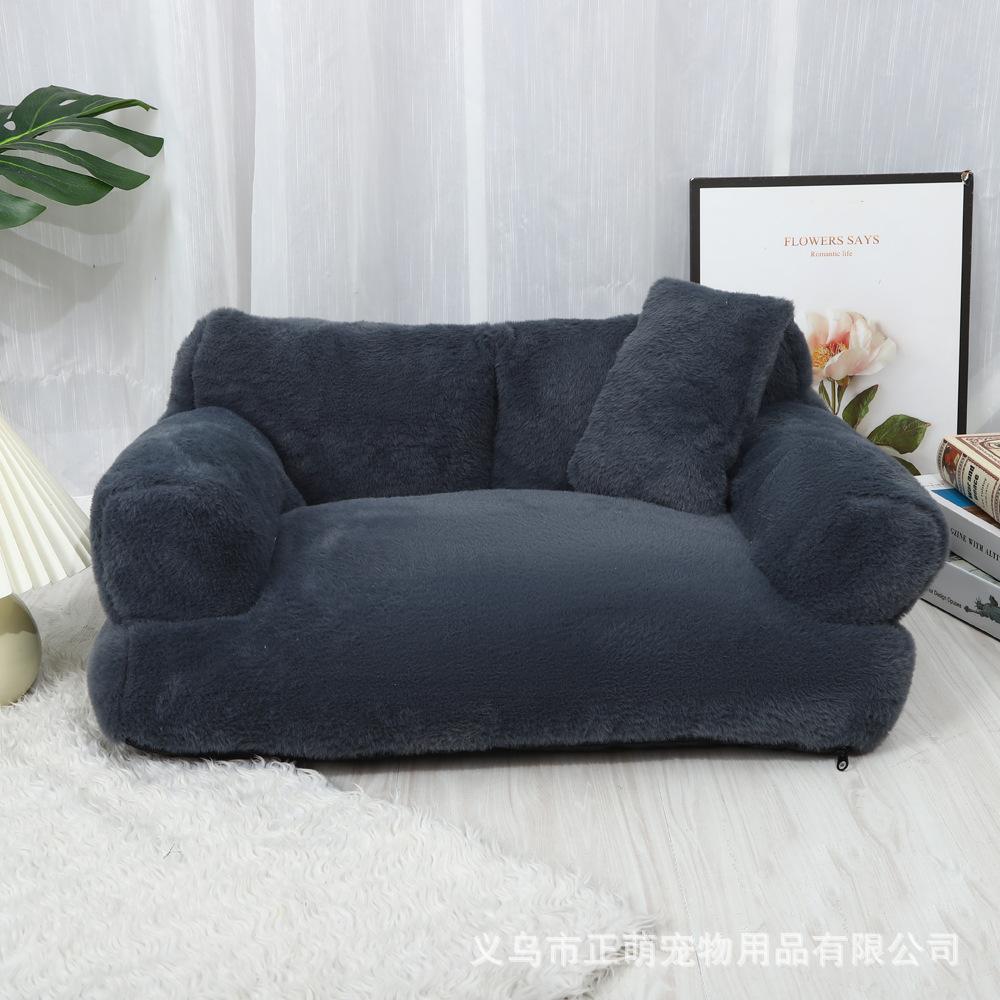Stylish Rabbit Fur Pet Sofa Bed