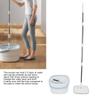 Spin Mop and Bucket Set with Self Separation Dirty and Clean Water System 360 Degree Rotating Self Wringing Square Mop Floor Cleaner for Home