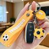 Football Keychain Pendant, 2026 Soccer Game Themed Key Chain, Flexible Strap Football Match Key Ring for Cars Party