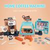 Non-Toxic 3 In 1 Coffee Machine Toy Set Kitchen Toys Simulation Food Bread Coffee Cake Pretend Play Shopping Cash Register Toys For Kids