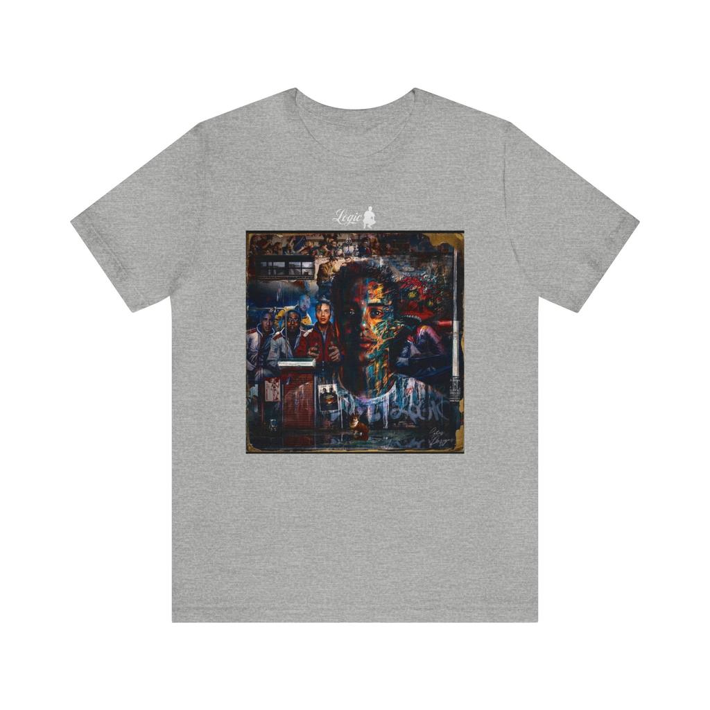 2025 Summer Logic- Album Collage Streetwear Style Men's and Women's Pure Cotton Printed Large-sized Breathable T-shirts