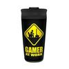 Pyramid International Gamer At Work Caution Sign 450ml Travel Mug