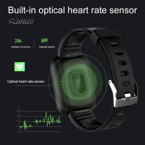 1.3inch Screen Heart Rate Monitor Pedometer Sport Smart Bracelet for Android iOS