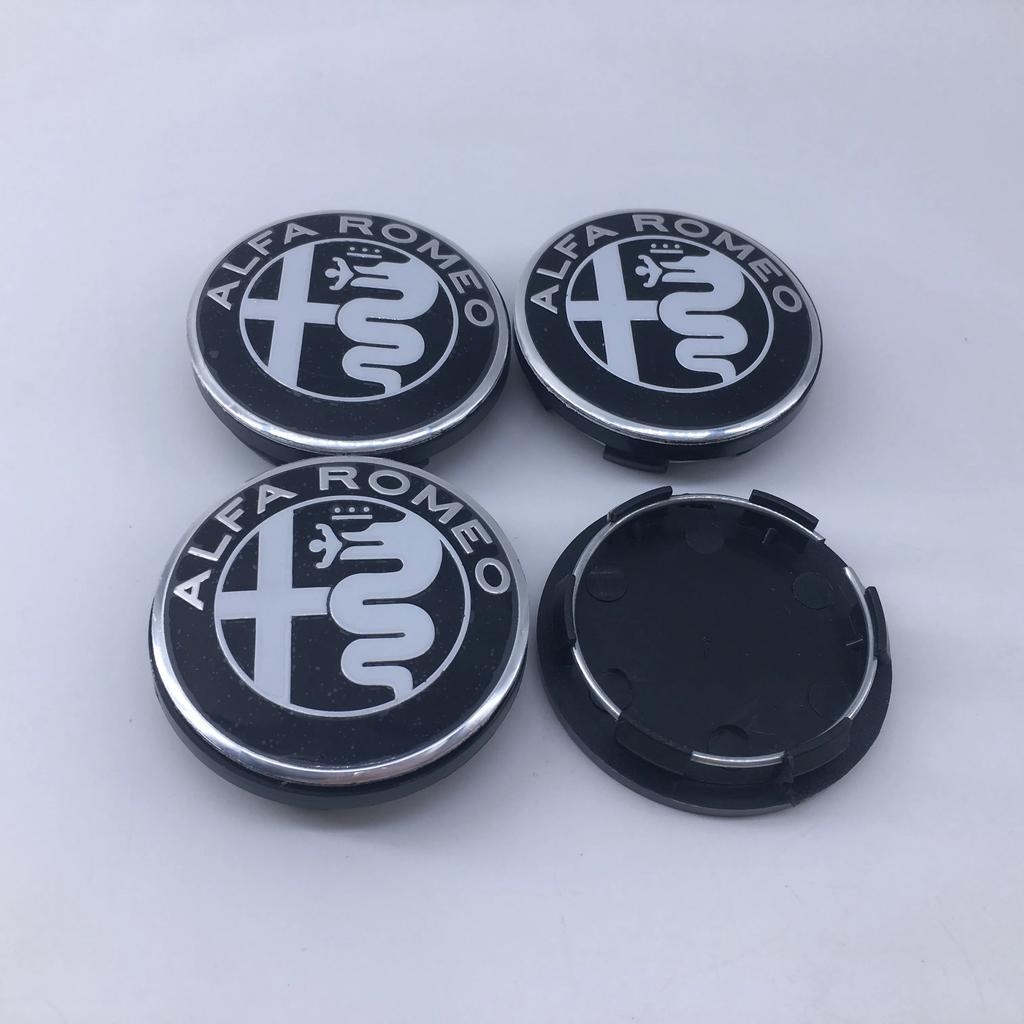 For Alfa Romeo 2026 Hot Sticker 4pcs 50MM ForAlfa Romeo Giulia Giulietta 159 156 MITO Stelvio GT Car Emblem Wheel Center Covers 
