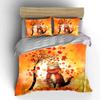 Autumn Cat Art Decor Soft Comfortable Duvet Cover Bedding Set Included 1*Duvet Cover & 2*Pillowcases, Gift