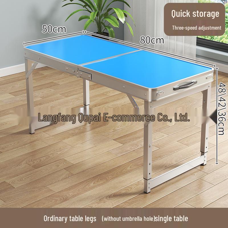 Portable Foldable Aluminum Camping Table and Chairs for Outdoor, Night Market, and Picnic Use