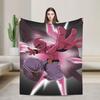 Pinks Monster  Soft Warm Blankets Dragons Balls Child Plush Throw Blanket Print Bedroom Flannel Bedspread Sofa Bed Cover