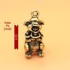 Retro Brass Pig Zodiac Keychain - Cultural & Creative Gift