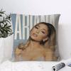 Ariana Grande Kissenbezug Atmungsaktiver Leinen-Kissenbezug Hautfreundliche Heimdeko Kissenhülle mit verdecktem Reißverschluss