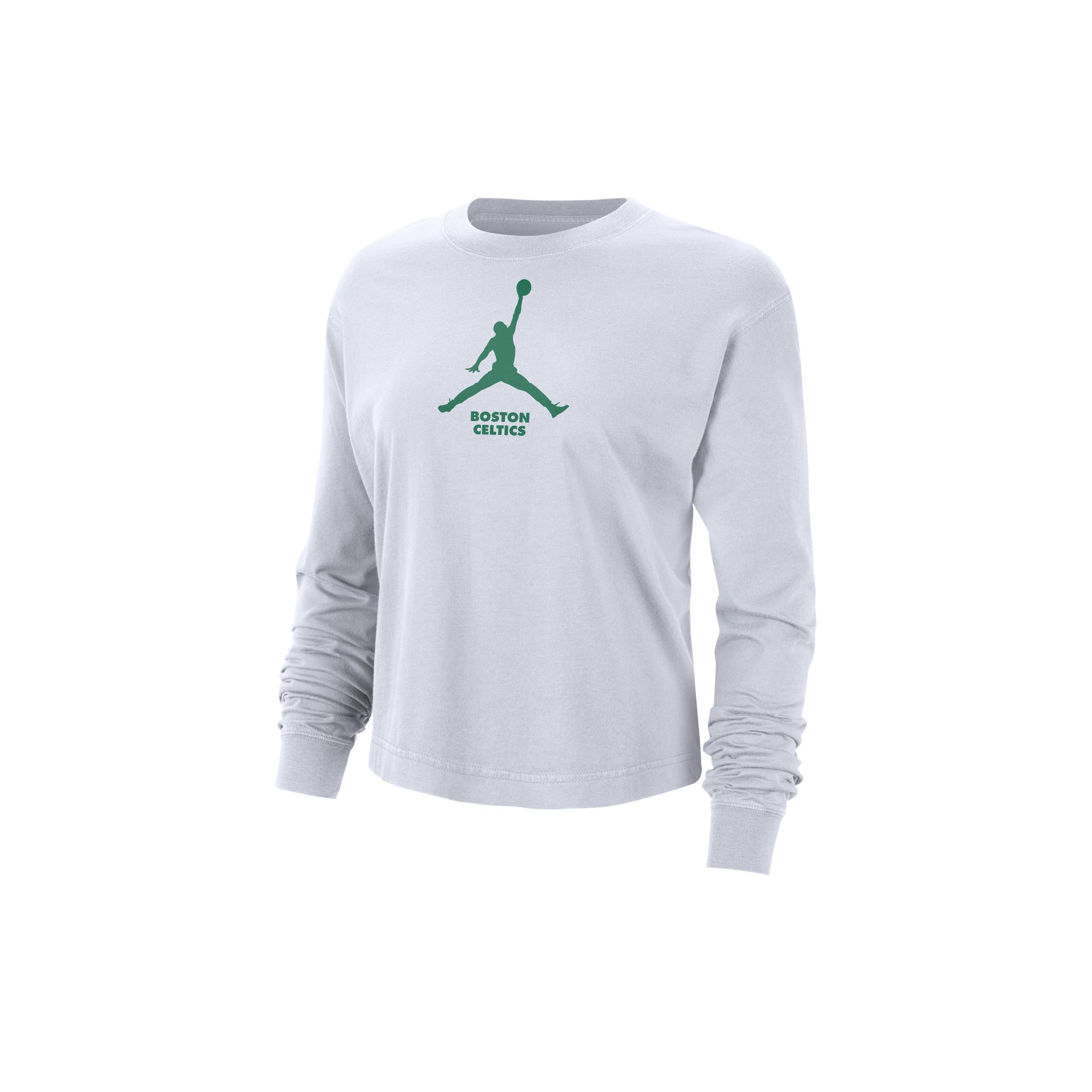 

New Jordan Drop Shoulder Sleeve T Shirt Women s White FN1555-100 XL