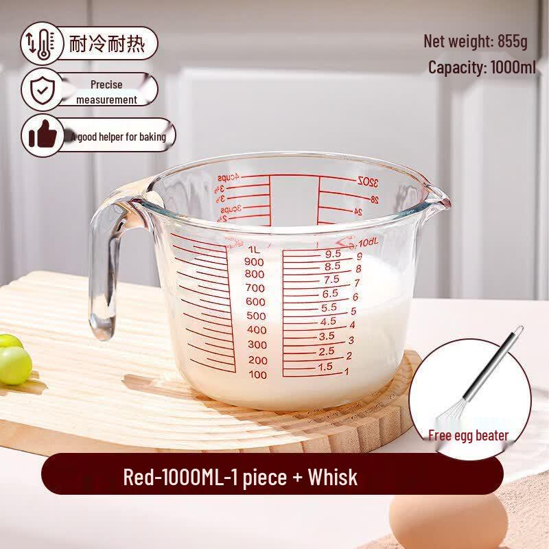 ZISIZ Food Grade Glass Measuring Cup