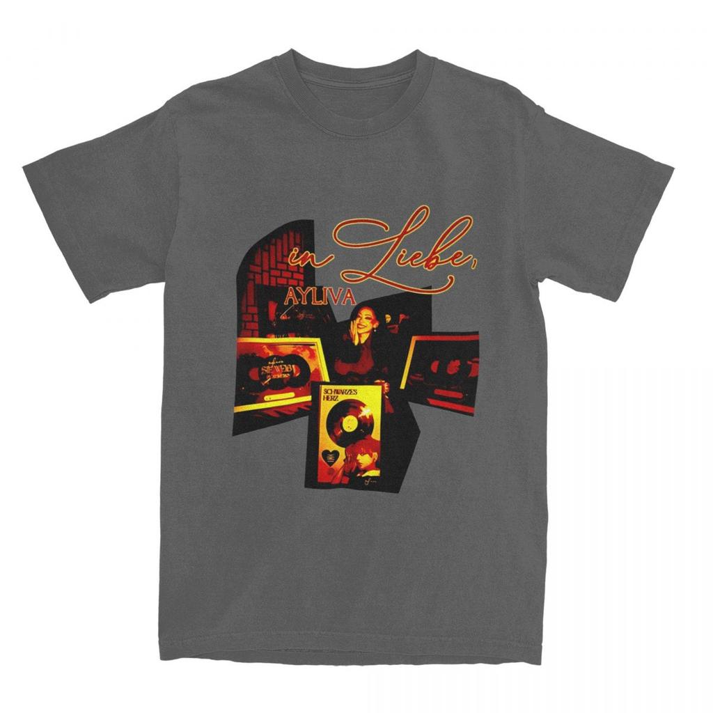 Ayliva Cool Singer Tour T Shirt Men Y2K Basic 100 Cotton T Shirts Summer Round Neck Hippie Tee Shirt Loose Big Size Tops