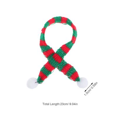 10Sets Christmas Hat Scarf Mini Knit Covers 23Cm Wine Bottle Decoration Holiday Crafts DIY Tiny Knit Accessories