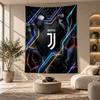 Dekoratives Wandbehang, Juventus FC Aufdruck Wandkunst, Leichte Wanddekoration Für Schlafzimmer Hintergrund