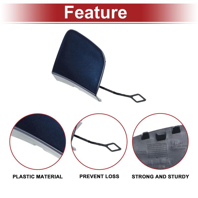 X Autohaux Car Tow Hook Cover Cap for MercedesBenz GLC X253 16-18 Hook No.2538853400 Blue