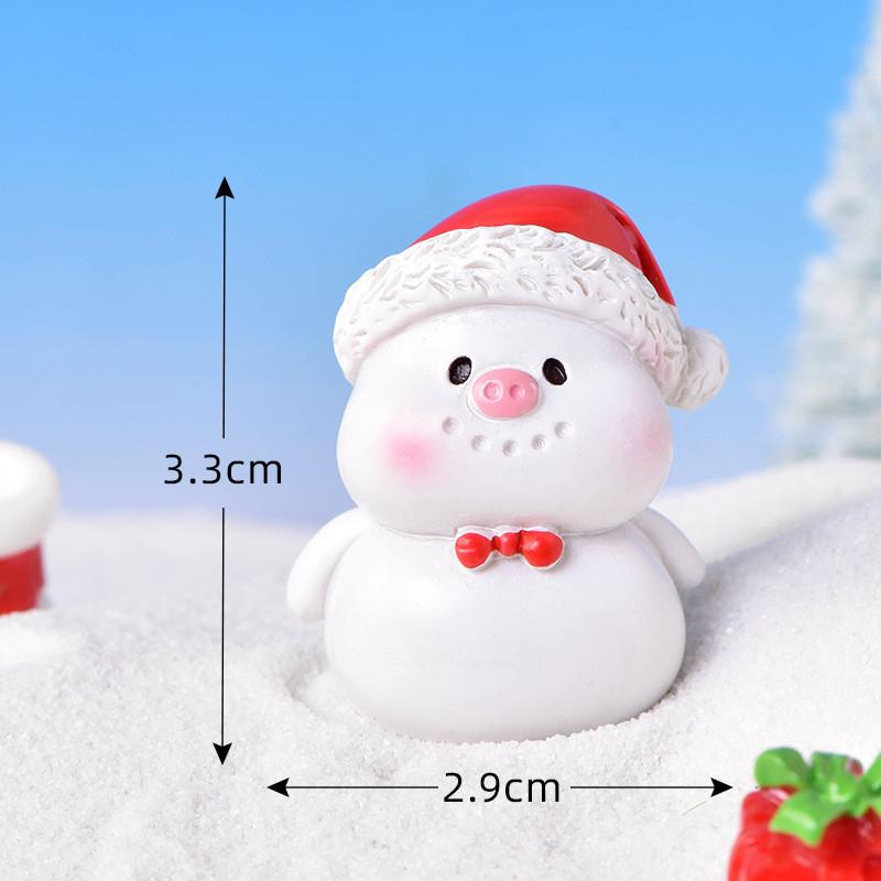 Cute Festive Resin Christmas Tree And Animal Figurines For Holiday Decor