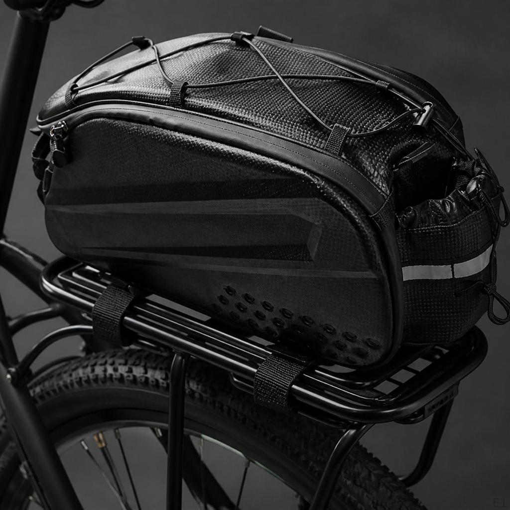 Cycle RearRack Pannier Bag Waterproof with Hard EVA Shell ScratchResistant for Cyclists,